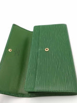 Louis Vuitton Green Epi Leather Sarah Wallet Eb1026lxzsa
