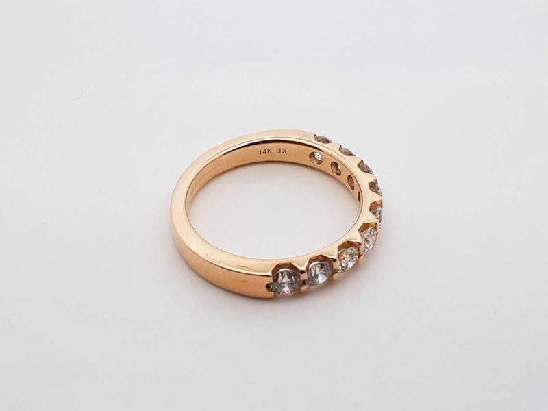 0.90 Cttw Diamond & 14k Yellow Gold Ring 3.8 Grams Size 6.75 Fw0425orxdu