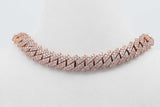 10k Rose Gold Diamond Cuban Link Necklace 55.6 Grams 20 Inch Eb0726oxxzsa