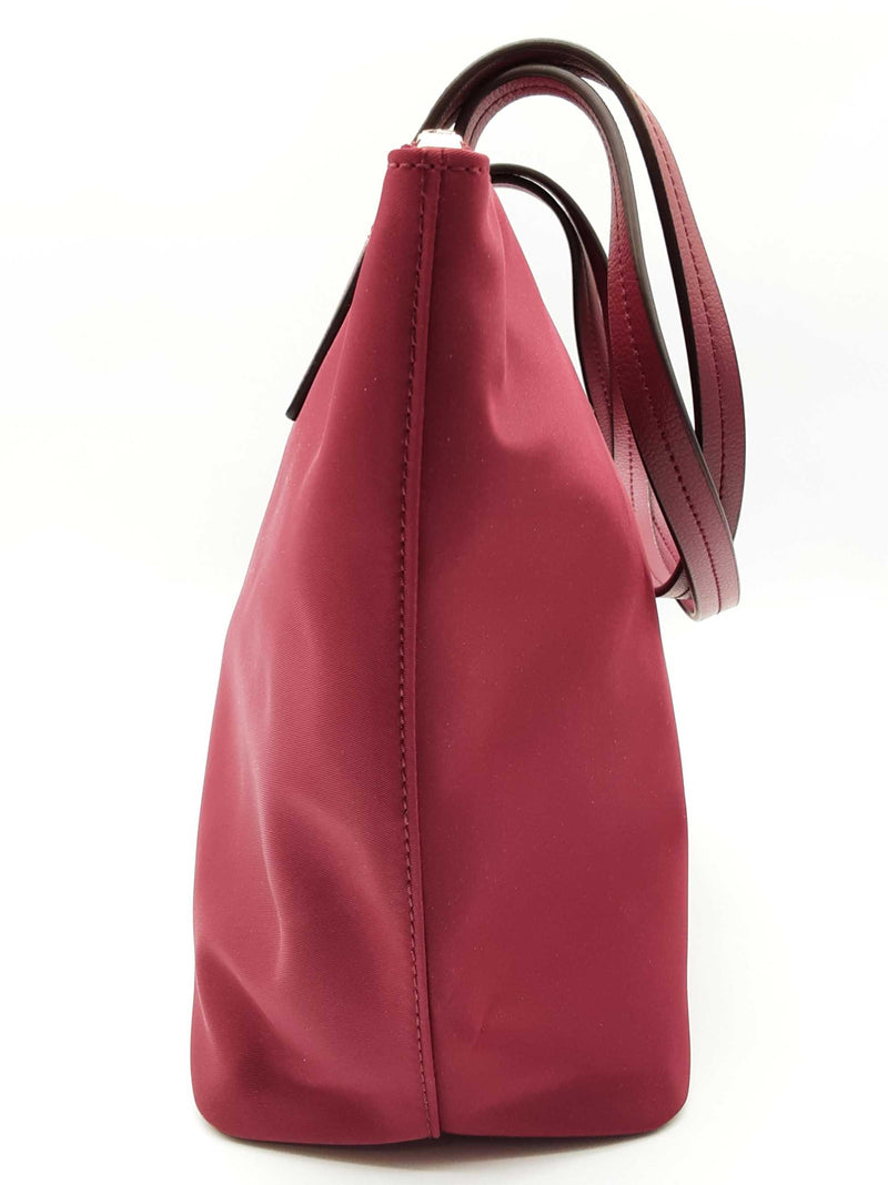 Kate Spade New York Hayden Purple Maroon Nylon Zip Tote Do0325rde