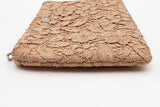 Dolce & Gabbana Floral Lace Overlay Satin Clutch Eb0826rxsa