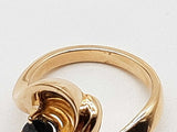 Sapphire 10k Yellow Gold 5.8g Ring Size 5.25 Do0526pxzde