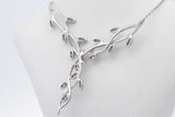 0.3cttw Diamond Botanical Pendant Necklace In 10k White Gold 8 Grams Eb0726wersa