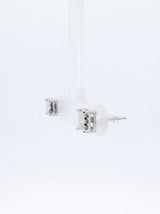 0.18 Cttw Diamond & 14k White Gold Illusion Set Stud Earrings 1 Gram Fw0826lwxdu