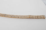 3.58cttw Diamond 18k Yellow Gold Tennis Bracelet 45 Grams 7 Inch Eb0626woxzsa