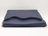 Kate Spade Leena La Vita Ostrich Shoulder Bag Blue Aa1025orsa