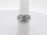 1.27ctw Diamond 14k White Gold 7.9 Grams Ring Size 7 Sd0625lozxsa