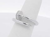 Cartier Juste Un Clou 18k White Gold Ring Size 54 8.1 Grams Eb0326oxxzsa