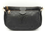 Louis Vuitton Multi Pochette In Black Monogram Empreinte Leather Fw0126lwxzdu
