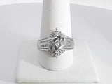 .84ctw Diamonds 14k White Gold 6.2 Grams Ring Size 10 Sd0725worsa