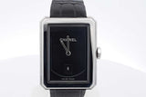 Chanel Boy Friend 27mm Quartz Watch With Leather Band 34.8 Grams Eb0726lxxxsa