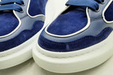 Alexander Mcqueen Oversized Blue Suede Low Top Sneakers Size 47 Eb0125lorsa