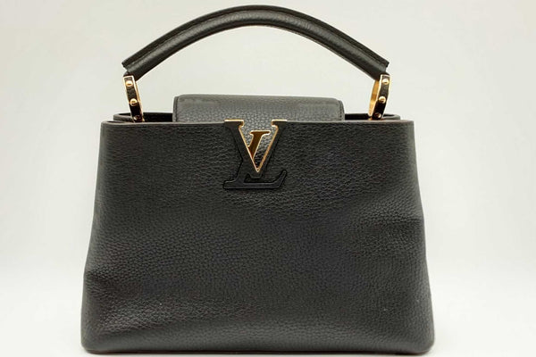 Louis Vuitton Capucines Black Taurillion Leather Top Handle Bag Eb0924wxxzdu