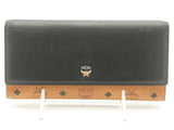 Mcm Canvas Leather Trifold Wallet Brown Aa1025ixsa