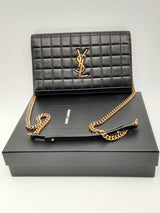 Yves Saint Laurent Quilted Cassandra Chain Wallet Eb0924cxzsa