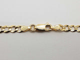 14k Yellow Gold 13.2g Concave Curb Chain 22 In Do0625ixzde