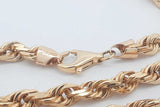14k Yellow Gold Rope Chain Necklace 35.5 Grams 18 Inch Eb0226oxxzsa