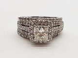 3.51 Cttw Natural Diamonds 14k Wg 12.8g 3 Set Rings Size 11.75 Do0226exzxde