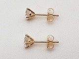 0.75 Cttw Lab Grown Diamonds 14k Yellow Gold 0.7g Stud Earrings Do0325lexde