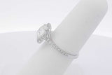 1.8ctw Center Round Diamond Ring In 18k White Gold 2.9 Grams Size 6 Eb0725wxxzsa