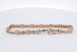0.7cttw Diamond Tennis Bracelet In 10k Yellow Gold 9.6 Grams 7 Inch Eb0726rxzsa