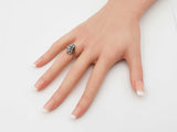 0.64 Ctw Diamond & 14k Yellow Gold Waterfall Ring 4.7 Gram Size 4.25 Fw0725wzxdu