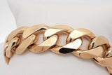 9k Yellow Gold Cuban Link Bracelet 102.8 Grams 9 Inch Eb0526pixzsa