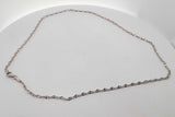 14k White Gold Mariner Link Chain Necklace 2.4 Grams 18.5 Inch Eb0826lorsa