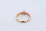 18k Yellow Gold Bezel Set Diamond Ring 2.2 Grams Size 2.75 Eb0626orxde