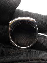 1.69 Cttw Diamond & 14k White Gold Multi Row Ring 15.4g Size 8.25 Fw0726loxzdu