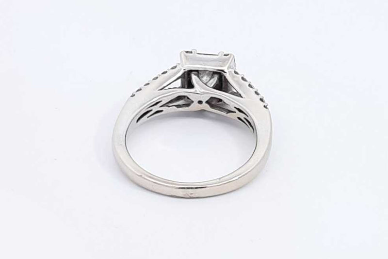 Approx. 1.24ctw Diamond Ring In 14k White Gold 4.9 Grams Size 6.5 Eb1124pxzdu