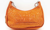 Phillip Plein Crystal Embellished Orange Shoulder Bag Eboxzdu 144030004621