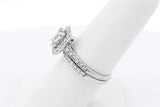 1.87cttw Diamond Wedding Set In 14k White Gold 4.6 Grams Size 6.5 Eb0925lixzsa