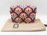 Gucci X Adidas Horsebit 1955 Handbag In Shanghai Trefoil Leather Fw01025izxdu