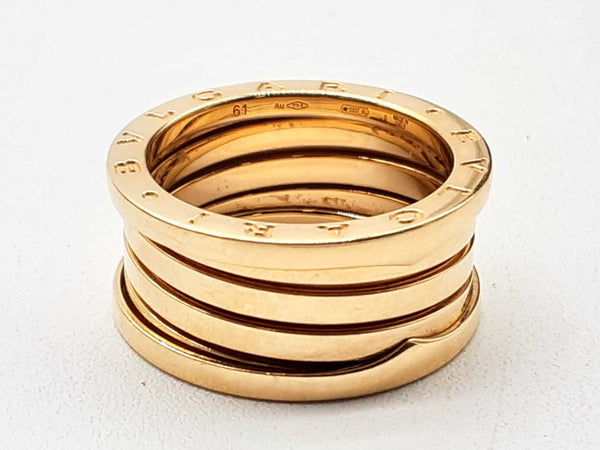 Bvlgari B.zero1 18k Yellow Gold 13.8g Ring Size 61/ 9.25 Do1024oxzxde