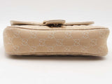 Gucci Gg Marmont 2.0 Embellished Shoulder Bag Beige Aa0426rzxsa