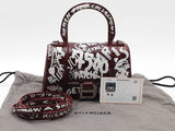 Balenciaga Xs Hourglass Graffiti Bag Red Aa0326rrzsa