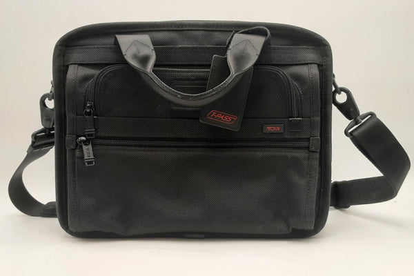 Tumi Slim Deluxe Portfolio Black Laptop Bag Sd0225lzxsa