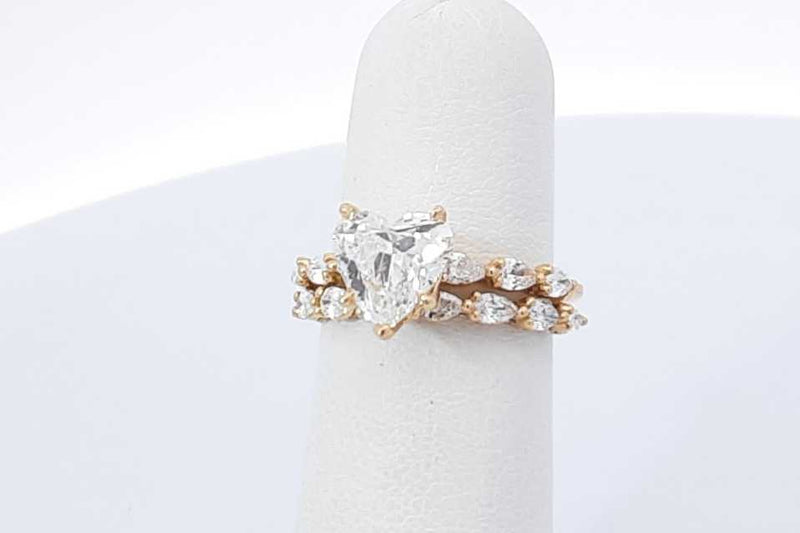 Tacori 2.14ctw Diamond Wedding Set 18k Yellow Gold 5.2 Grams Size 5 Eb1225oexzdu