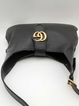 Gucci Black Leather Aphrodite Shoulder Bag Eb0524cxzdu