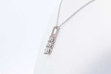 Approx. 0.22ctw Diamond 14k White Gold Pendant & 10k Chain 1.2g 18 In Eb1124pxdu