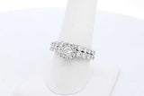 1.93cttw Diamond Wedding Set In 14k White Gold 5.1 Grams Size 8 Eb0825exzde