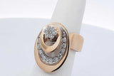 14k Yellow Gold Diamond Spinner Ring 7.6 Grams Size 6 Eb0626iixdu