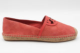 Tory Burch Sydney Red Canyon Suede Espadrilles Size 8 Eb0925rxdu