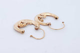 14k Yellow Gold Hoop Earrings 3.6 Grams Eb0526owode