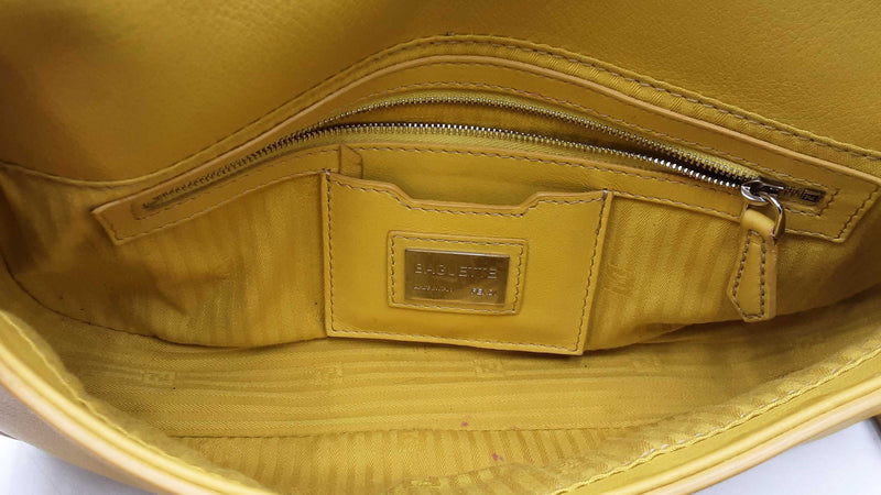 Fendi Baguette Yellow Leather Crossbody Sd0425wizdu