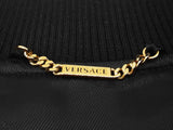 Gianni Versace Barocco Black Yellow Quilted Bomber Jacket Size It56 Do0625loxzde