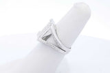 1.26cttw Diamond Split Shank 18k White Gold Ring8.6 Grams Size 5.75 Eb0626llxzde