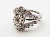 1.24 Cttw Natural Diamonds White Gold 9.1g Ring Size 7.25 Do0126lcxzde
