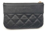 Chanel Black Quilted Caviar Leather Card Holder Wallet Eb0126wrxde